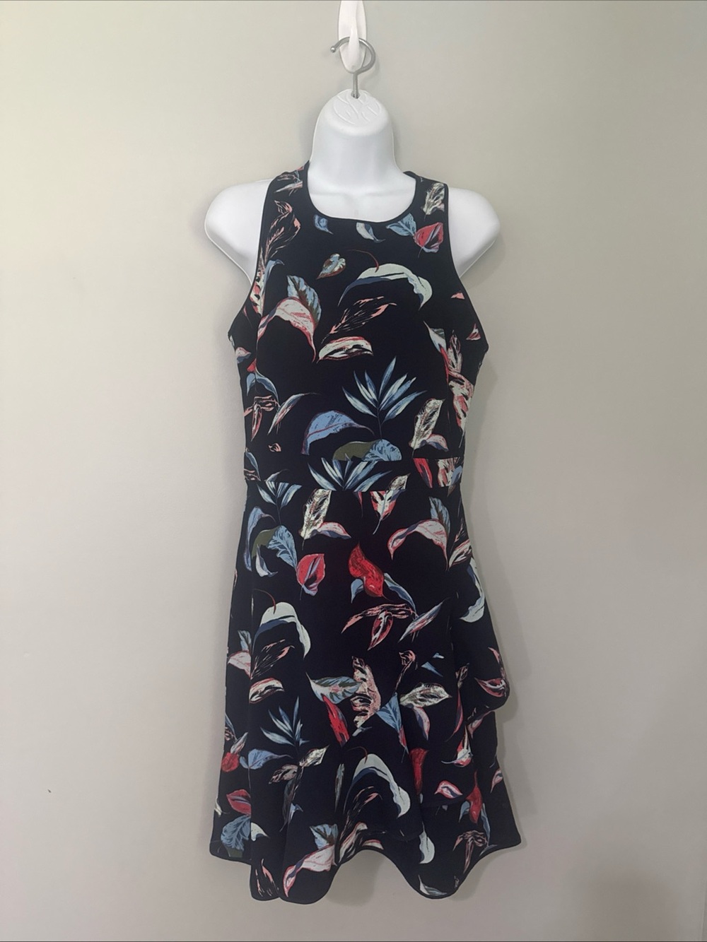 Banana Republic Floral Ruffle Wrap Racerback Dress - Size 2 Tall